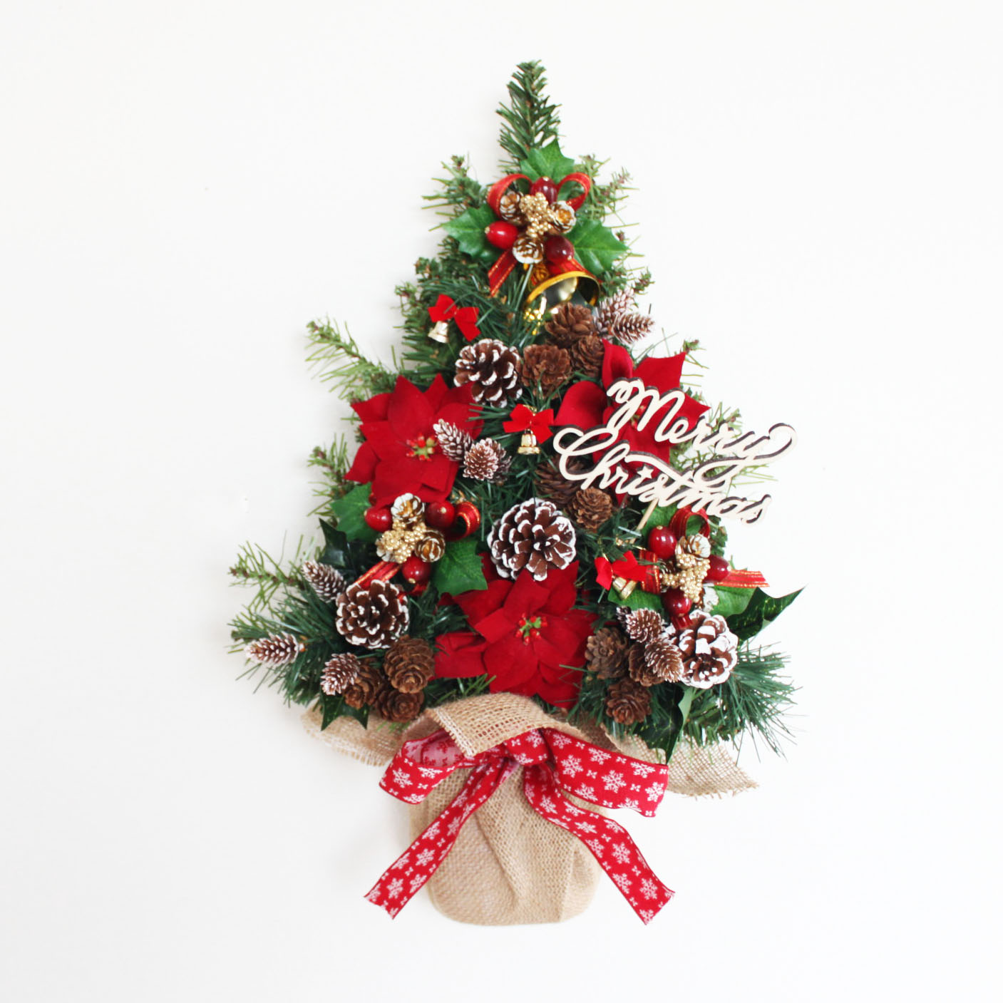 楽天市場】壁に掛けるクリスマスツリー（リースタイプ）Lサイズ 送料