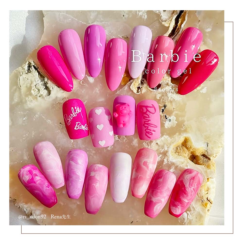 楽天市場】バービー Barbie カラージェル 3g 全6色 PK01M~08M ピンク