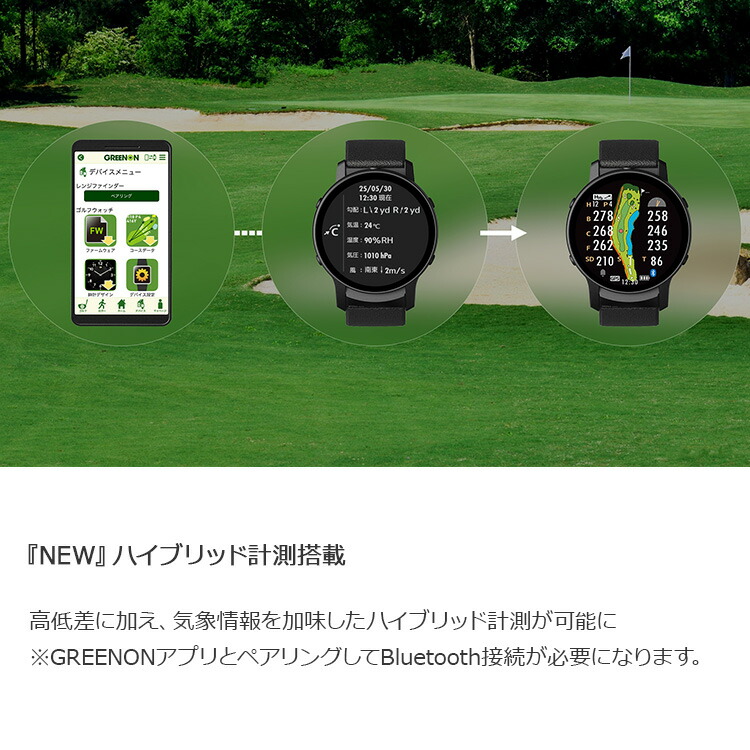 楽天市場】【当店在庫】グリーンオン ザ・ゴルフウォッチ THE GOLF