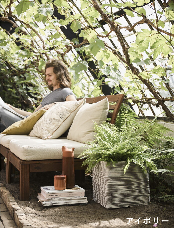 楽天市場】【欠品中】Capi プランター キューブポット リブ 30cm 2色