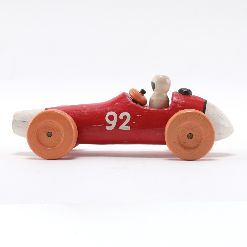 楽天市場】ウッドカービング レースカー トイ (レッド92)【車