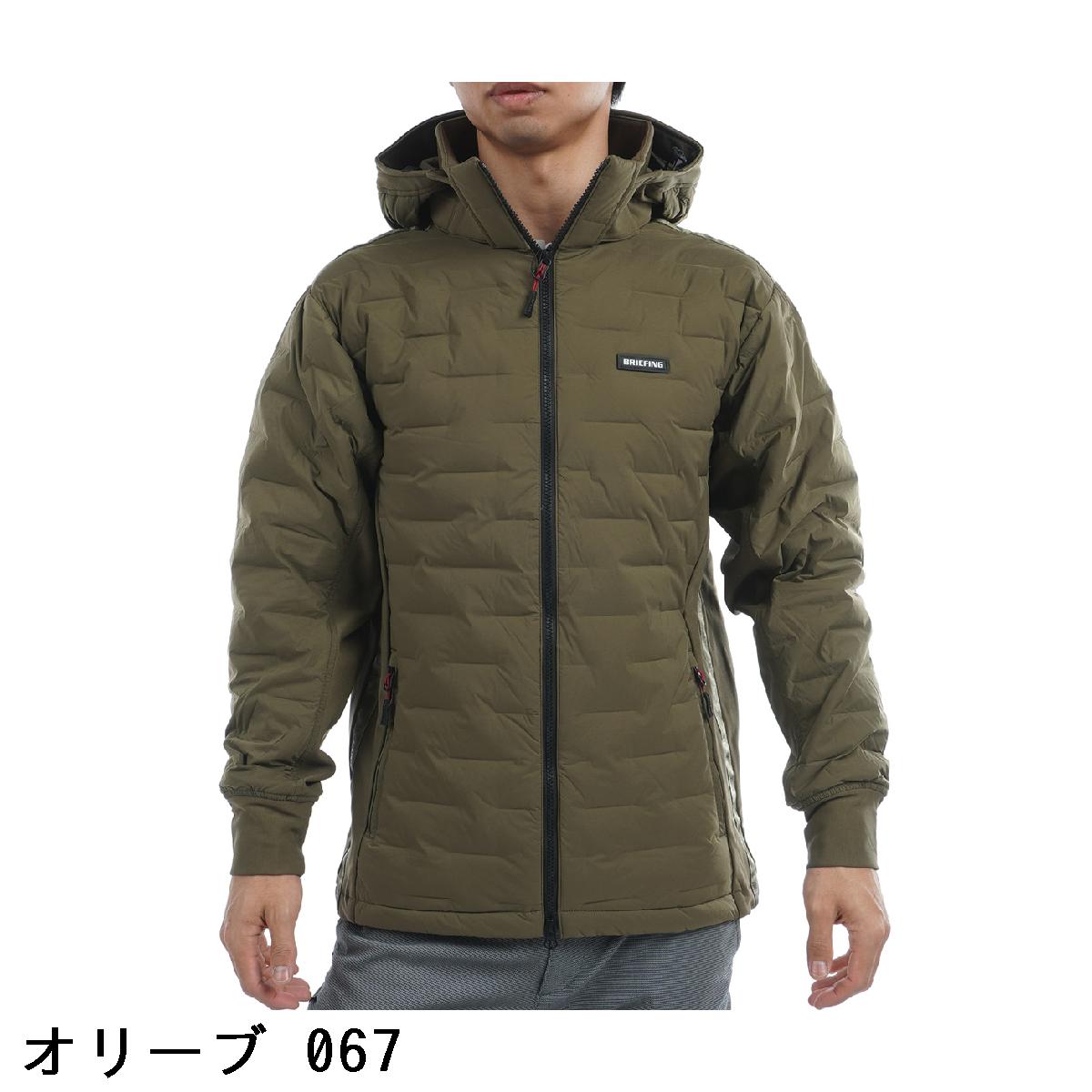 BRIEFING WIND HOODIEフード付きジャケット オリーブM