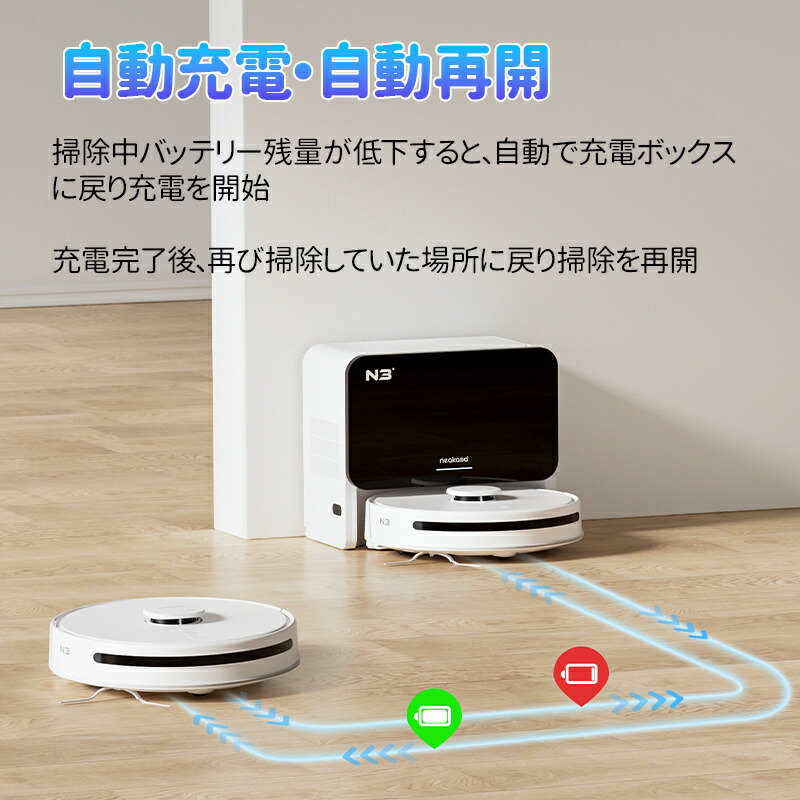楽天市場】販売終了 Neakasa NoMo N3 ロボット掃除機 自動ゴミ収集