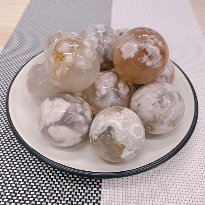 楽天市場】桜瑪瑙 スフィア 37mm～42mm 天然石 チェリーブロッサム