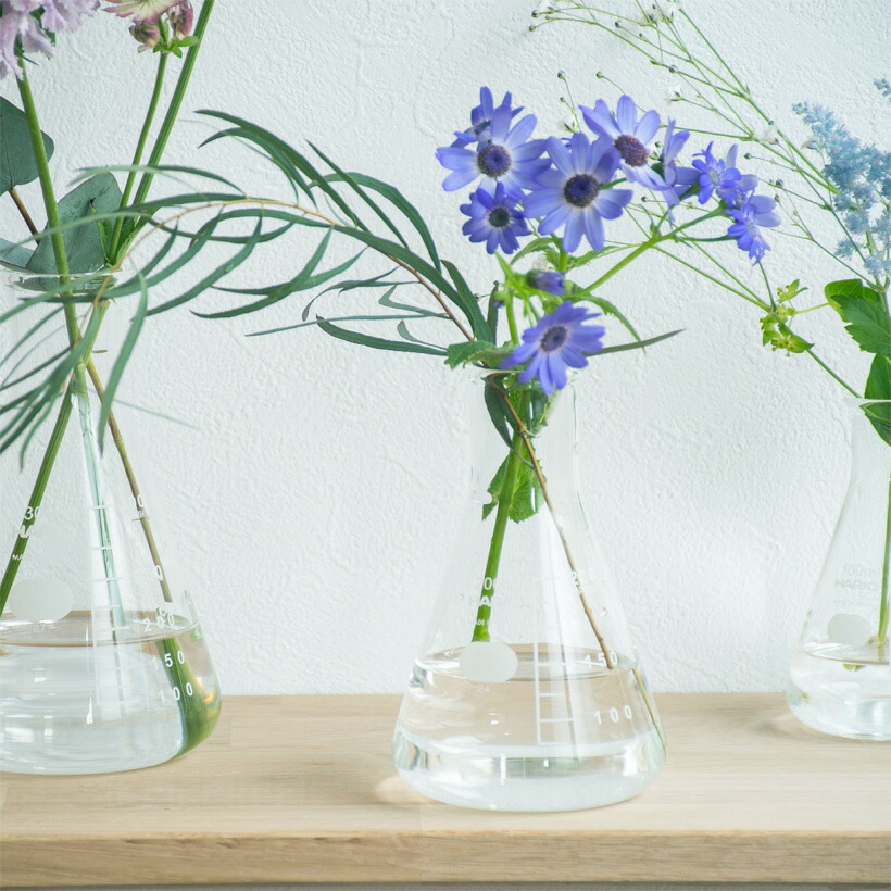 楽天市場】花瓶 フラワーベース 日本製ガラス シンプル 花器 理化学品