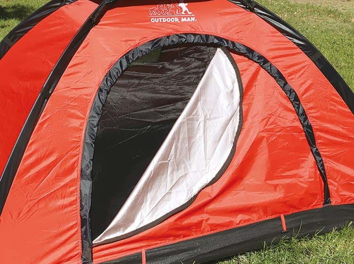 楽天市場】テント 1～2人用 ドーム型テント レッド DOME TENT+ OUTDOOR