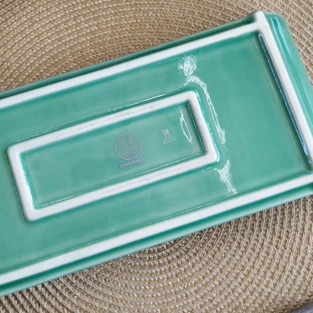 楽天市場】【ポイントUP アジアン バリ】 ジェンガラケラミック 角皿