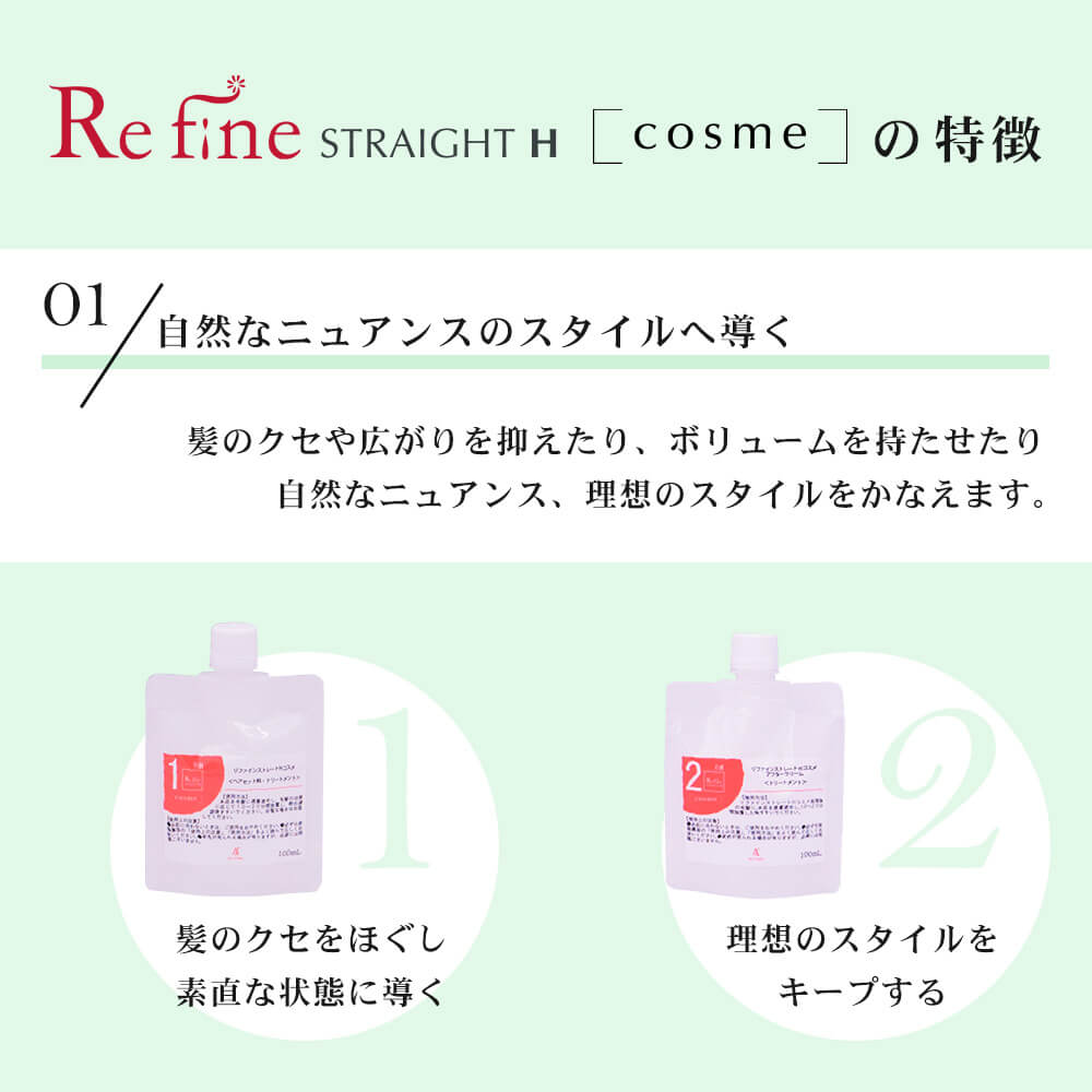 楽天市場】リファインストレートH コスメ コスメパーマ 各100g セルフ