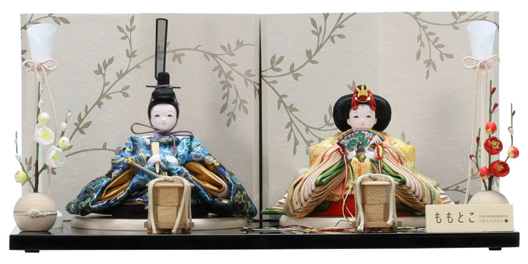 楽天市場】送料無料 雛匠東玉 雛人形 ももとこシリーズ 衣装着親王飾り