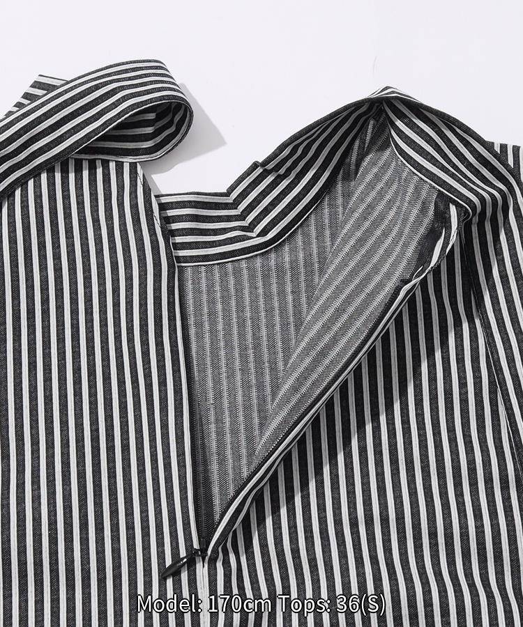 楽天市場】アルチビオ ストライプフリルスリーブカットソー ゴルフ