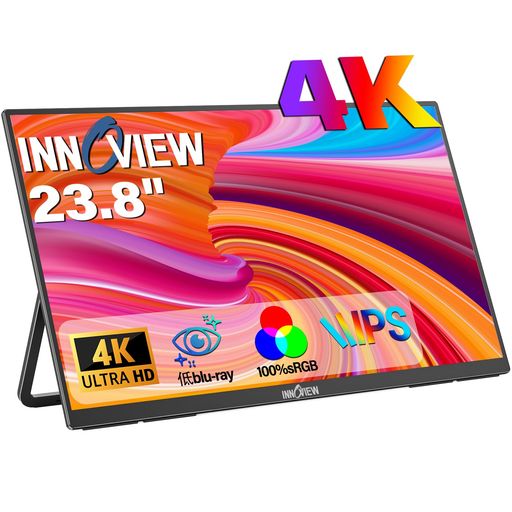 楽天市場】InnoViewモバイルモニター23.8インチ4Kモバイルディスプレイ
