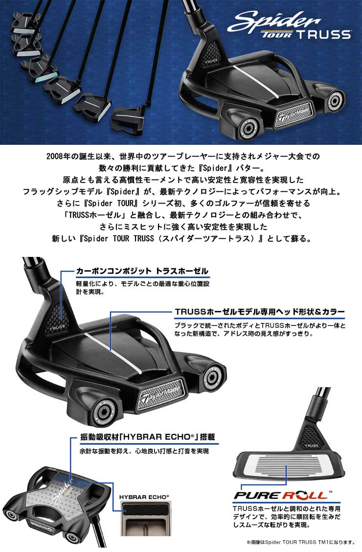 楽天市場】テーラーメイド スパイダー ツアー トラス アイスミント TM2