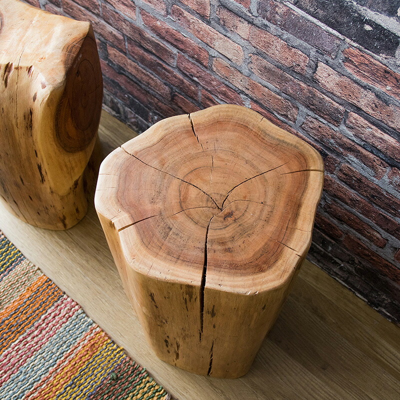 楽天市場】商品名| MSL340-NA 切り株スツール小椅子【2脚セット