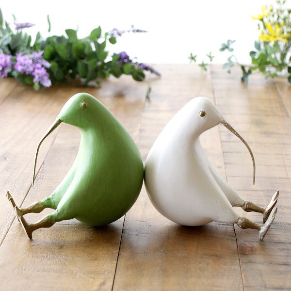 楽天市場】キウイ 鳥 木彫り置物 オブジェ おしゃれ 置物 小物 雑貨