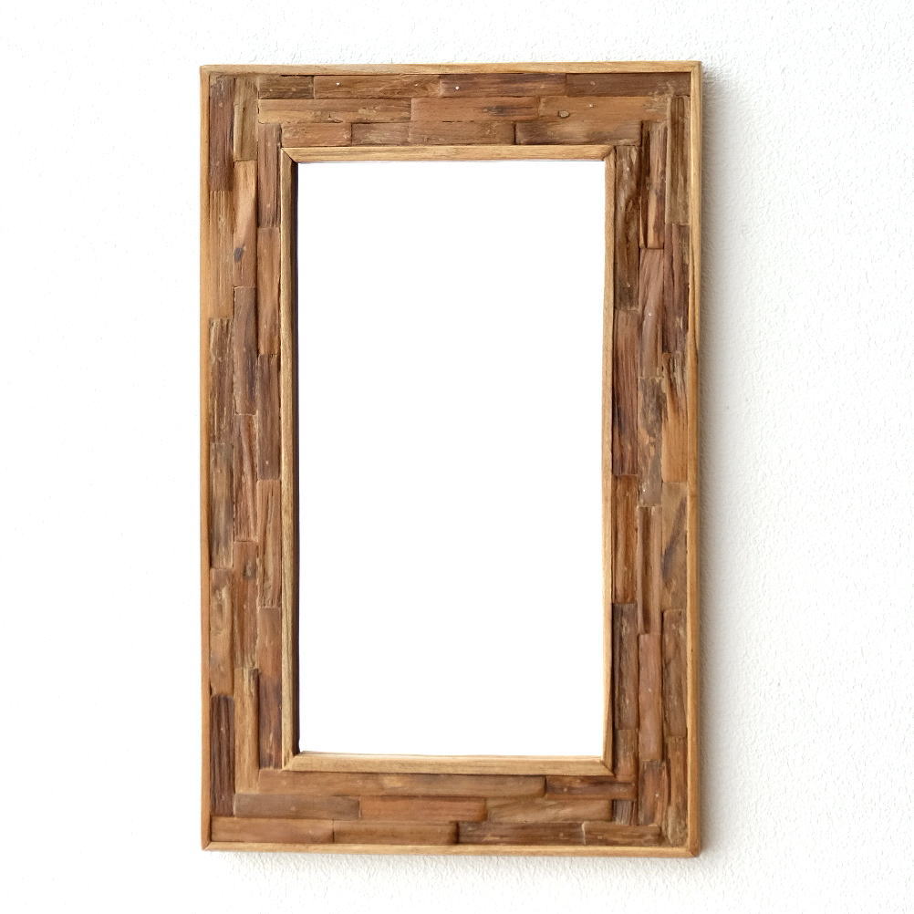 楽天市場】鏡 壁掛け 木製 ウォールミラー 洗面所 トイレ 玄関