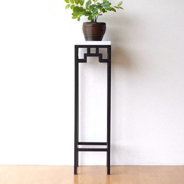 楽天市場】花台 コンソールテーブル 玄関 スリム アンティーク 大理石