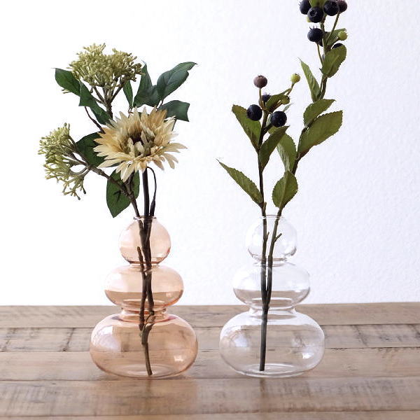 楽天市場】花瓶 フラワーベース おしゃれ ガラス 花器 かわいい