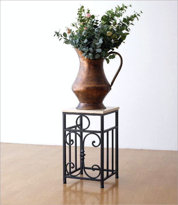 楽天市場】花台 コンソールテーブル おしゃれ 大理石 モダン 低め