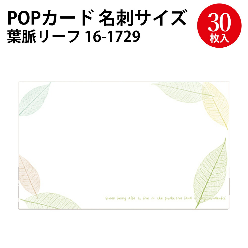 楽天市場】【P5倍!スーパーSALE限定】 カード 名刺サイズ 30枚入 | 紙