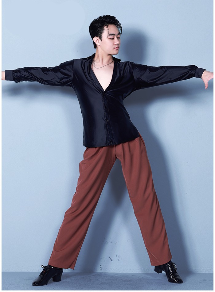 楽天市場】社交ダンス衣装 トップス メンズ ラテン ラテンダンス用