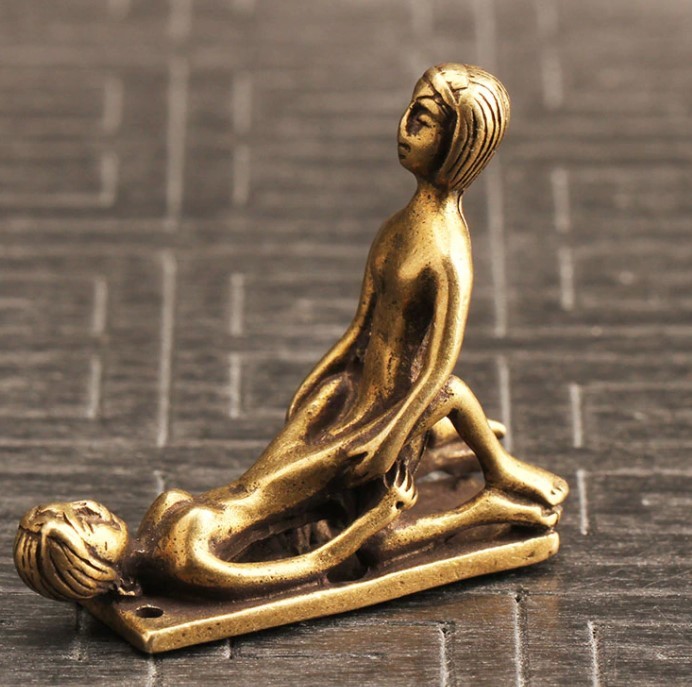 楽天市場】セクシーな置物 5点セット 真鍮製 アンティーク オブジェ
