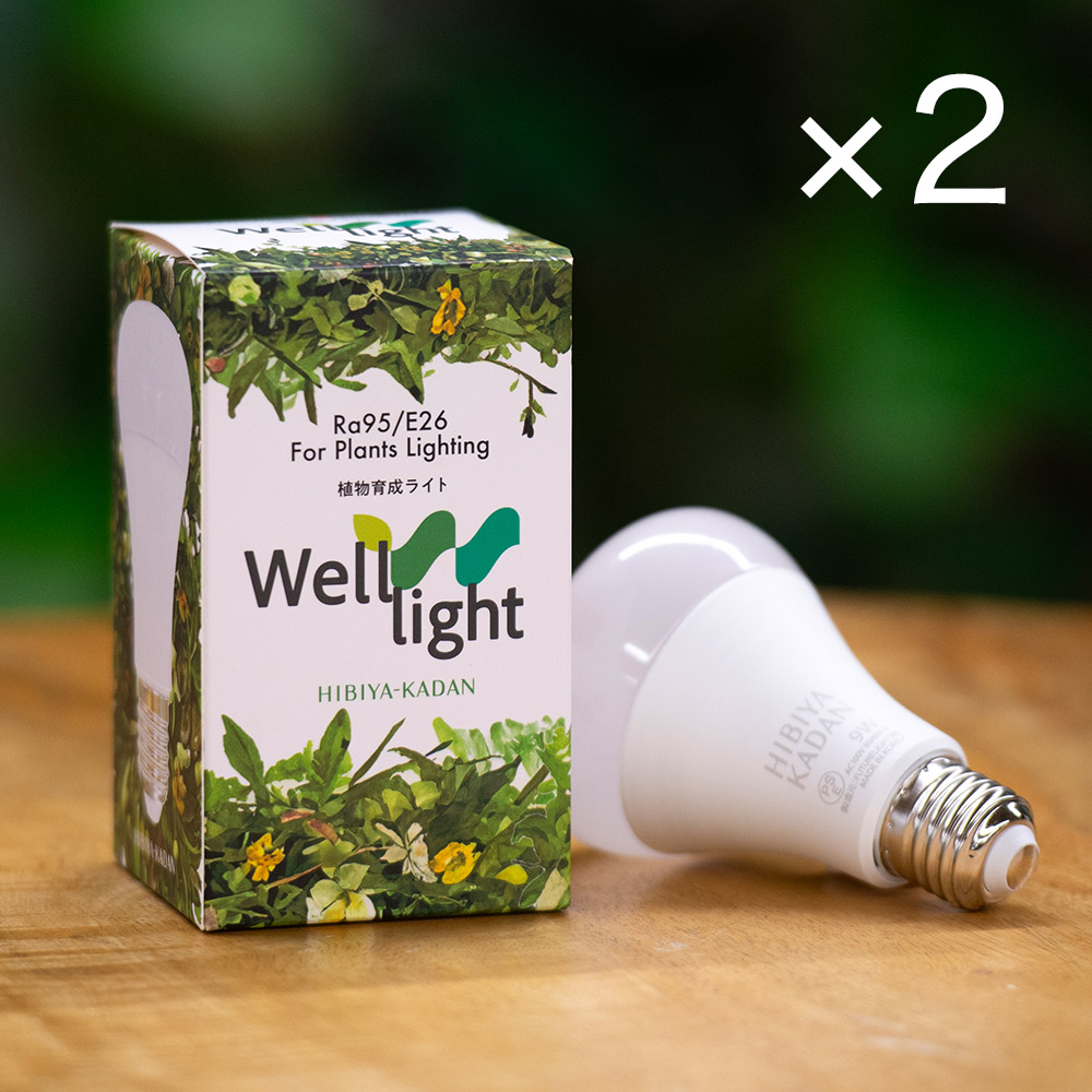 楽天市場】植物育成用LED電球 Well light 3K 昼白色(2球) 日比谷花壇