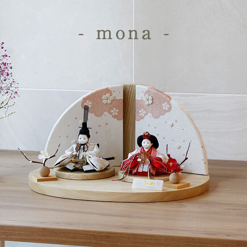 楽天市場】雛人形 コンパクト ふわりシリーズ 丸台×美濃和紙屏風 衣裳