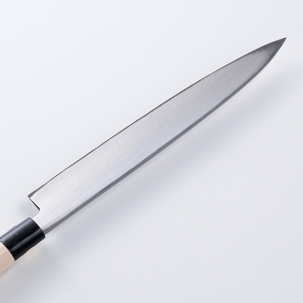 楽天市場】堺重勝 柳刃包丁 片刃 240mm 白二 鋼付き (和包丁 一般向け