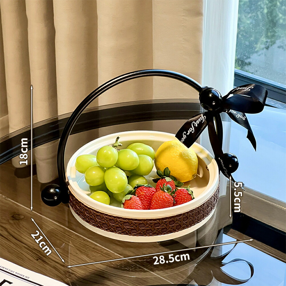 楽天市場】モダンな表情 フルーツバスケット お菓子入れ ボウル 卓上