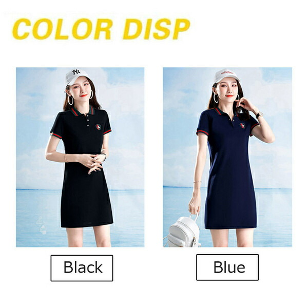 楽天市場】ゴルフワンピース レディース ポロワンピース ブランド 刺繡