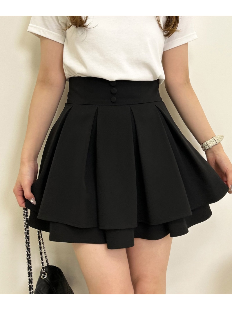 楽天市場】【SALE／41%OFF】タックフレアミニスカパン INGNI イング