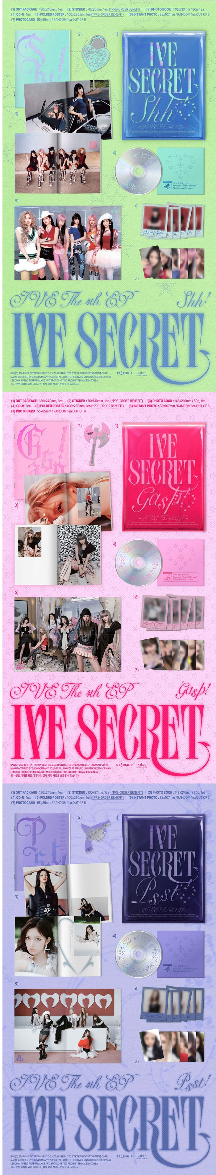 楽天市場】☆AppleMusic特典☆ IVE - THE 4TH EP 「IVE SECRET