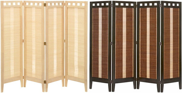 楽天市場】パーティション アジアン パーテーション 4連 衝立 和風