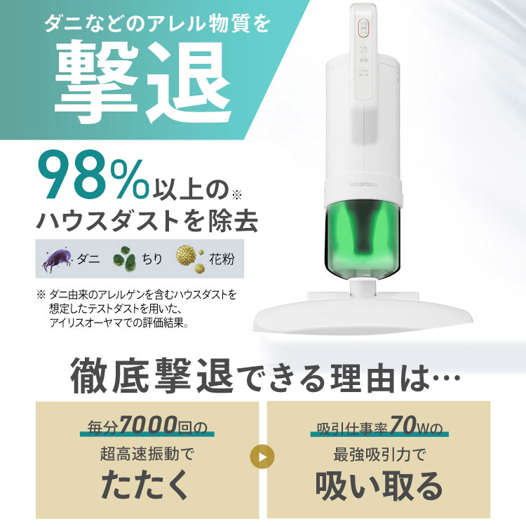 楽天市場】布団クリーナー アイリスオーヤマ FCA-A3-W送料無料 ふとん