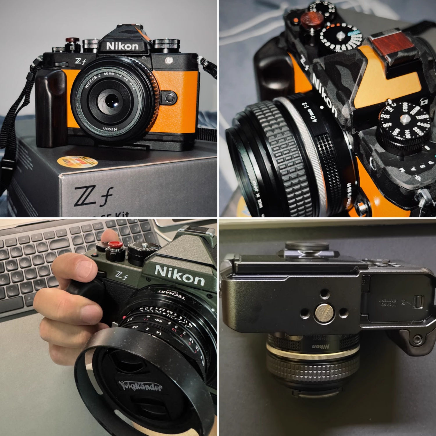 楽天市場】Nikon ZF 専用 ハンドグリップメタル 檀木材 ハンドメイド