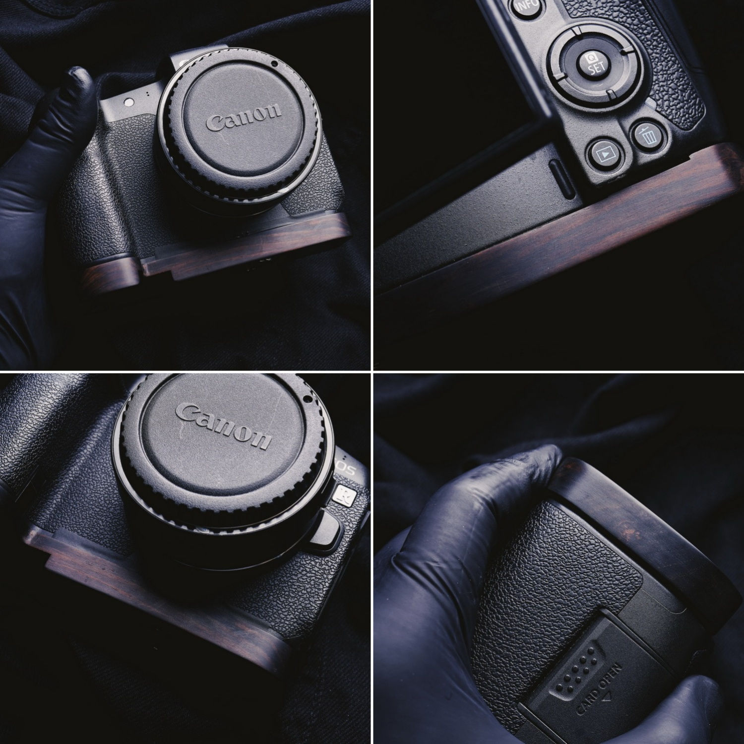 楽天市場】Canon EOS R 専用 ハンドグリップメタル 檀木材