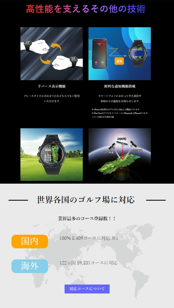楽天市場】【25年継続モデル】ショットナビ エボルブプロタッチ 腕時計