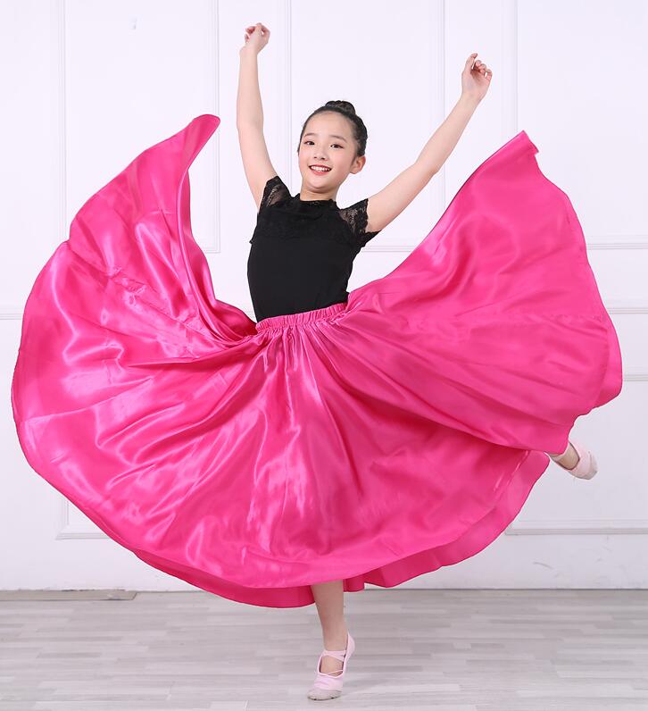 楽天市場】子供 ダンス スカート 広がる 大きい裾 フレア スカート