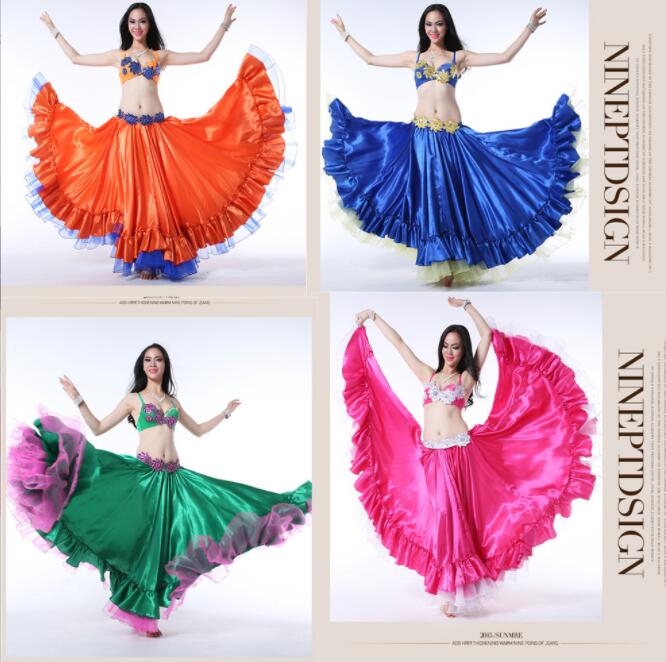 楽天市場】フラメンコ スカート ロング丈 裾フリル 広がる ダンス用