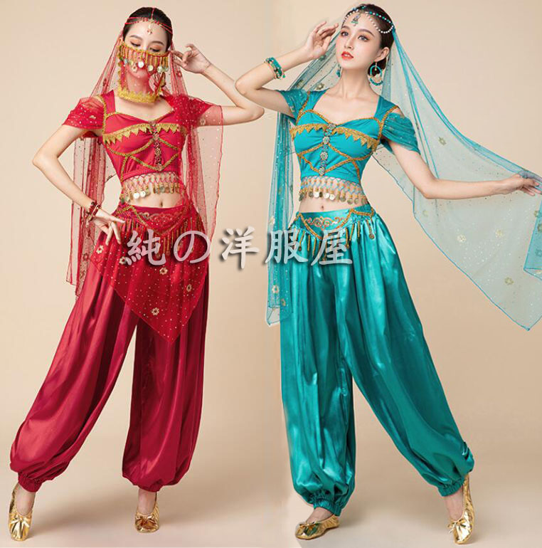 楽天市場】アラビアン 衣装 大人 ベリーダンス 衣装 セットアップ