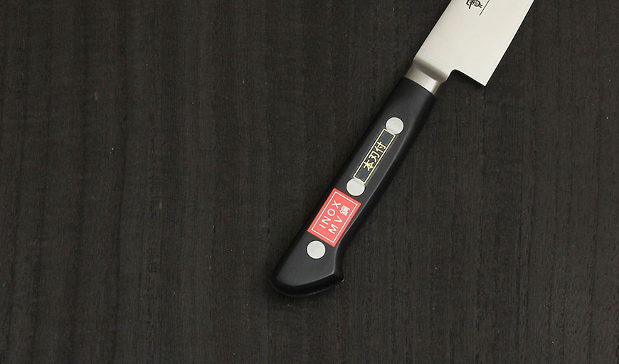 楽天市場】INOX ツバ付 ペティ 120mm 實光包丁(堺包丁) 堺 名入れ 日本