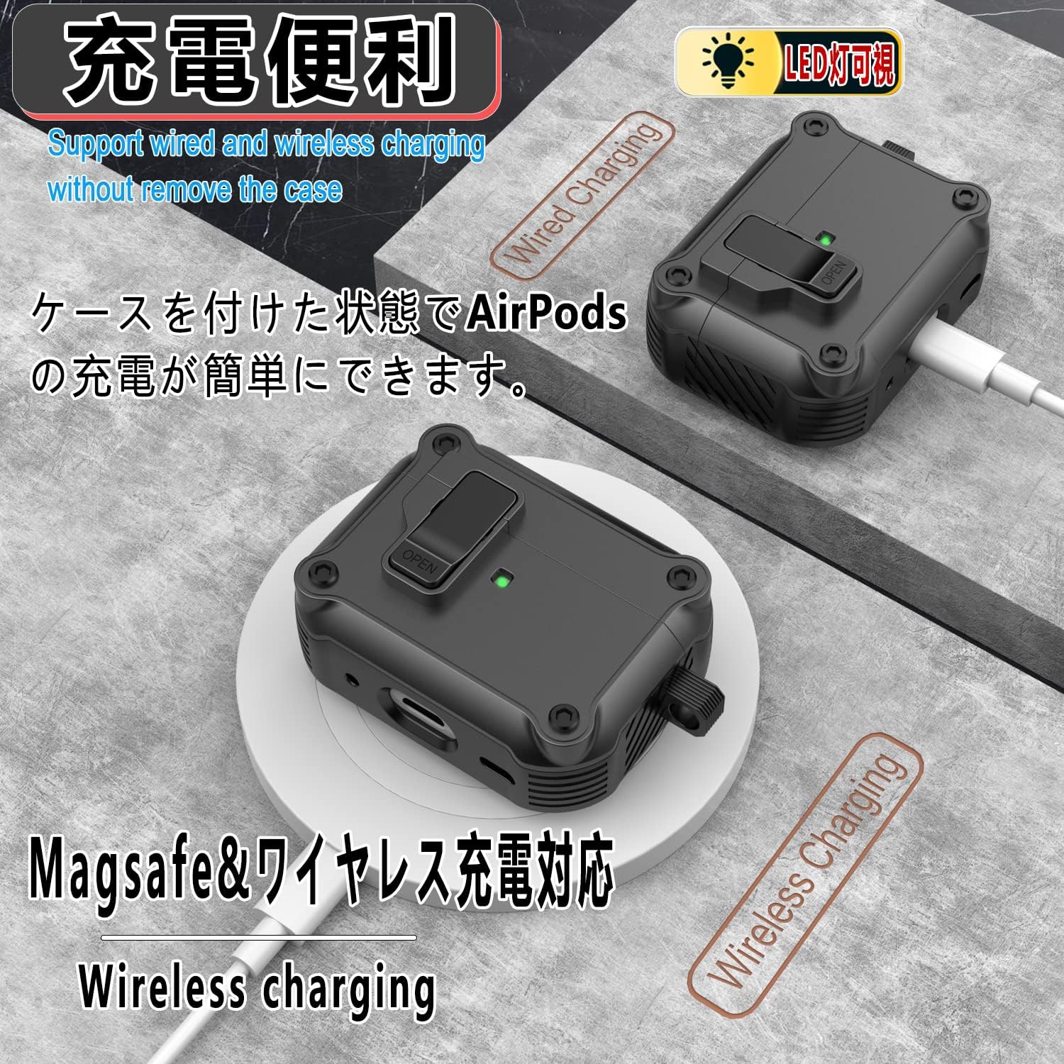 楽天市場】AirPods Pro3 ケース 頑丈 ロック付き ポップアップ式