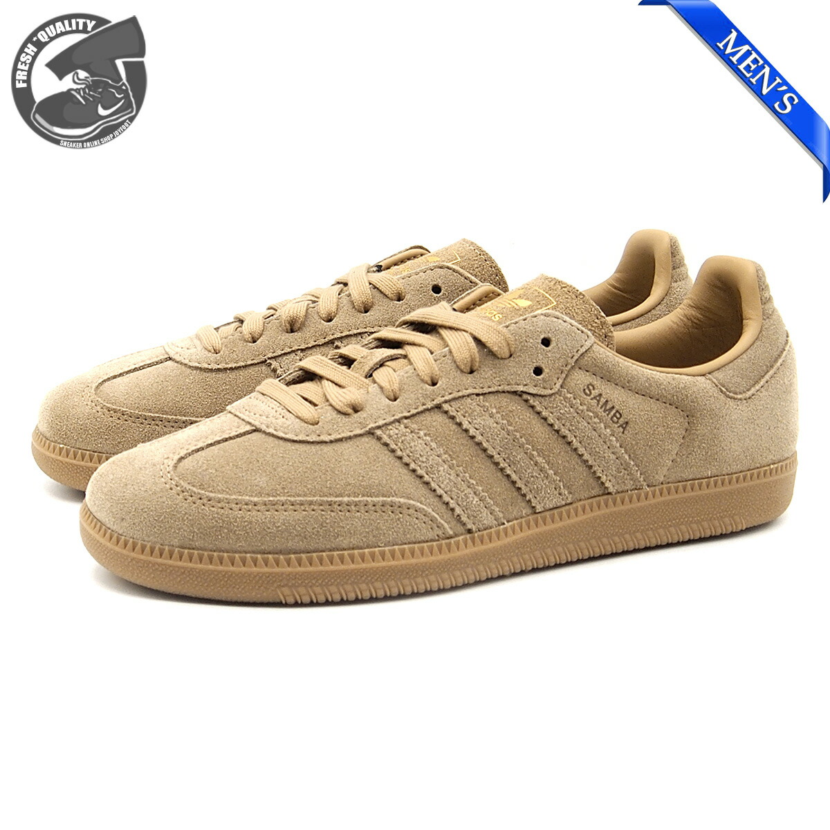 楽天市場】ADIDAS SAMBA OG CARDBOARD/SAND STRATA/GOLD METALLIC