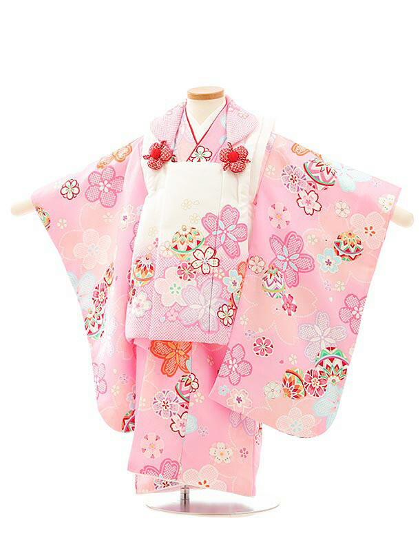 楽天市場】七五三 着物 3歳 レンタル 七五三 3歳 被布 セット 4079 白