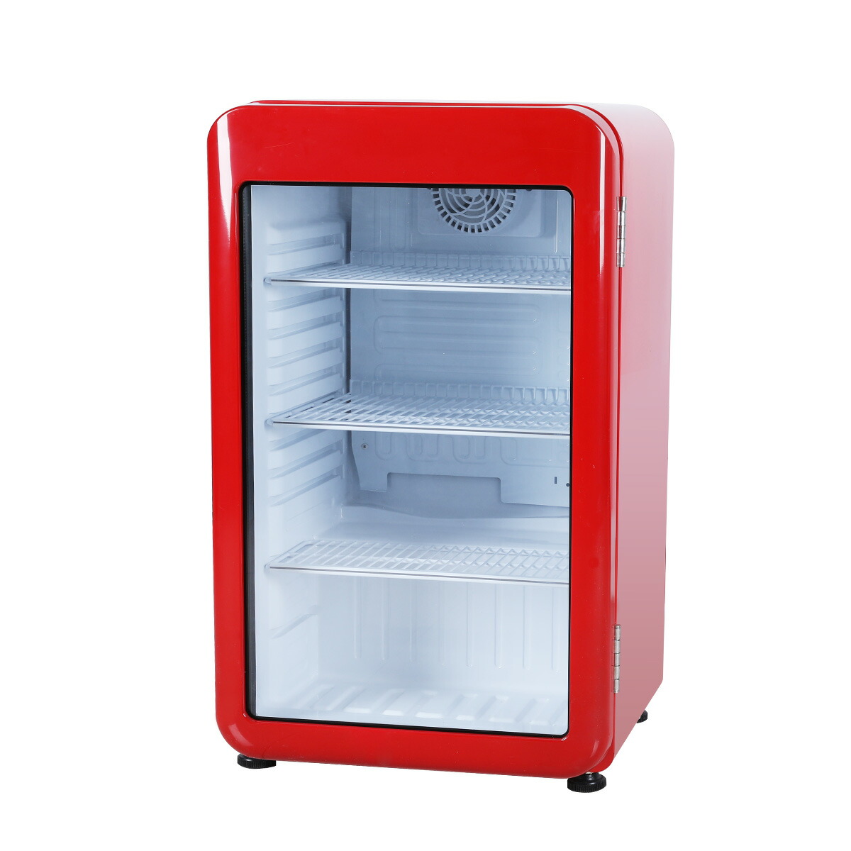楽天市場】【3月目玉商品！】 95L 赤 レトロ 冷蔵ショーケース 小型