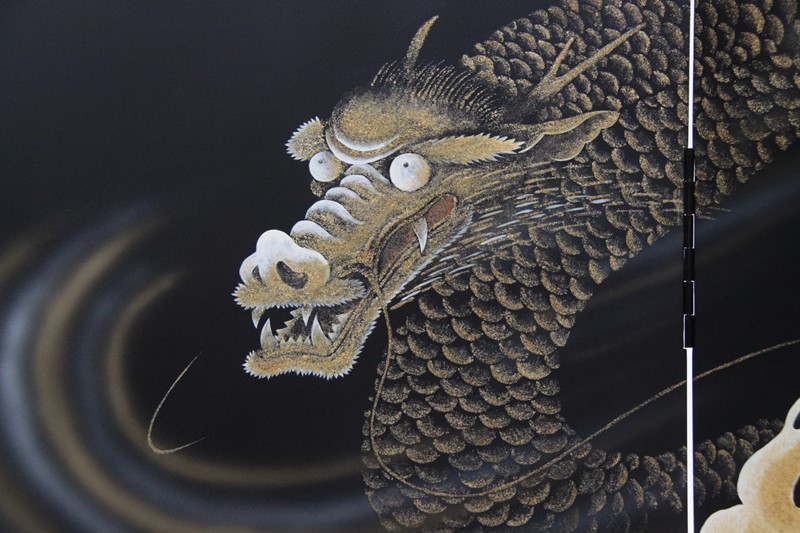 楽天市場】アウトレット品 五月人形屏風単品 18号五月二曲屏風 勇気 手