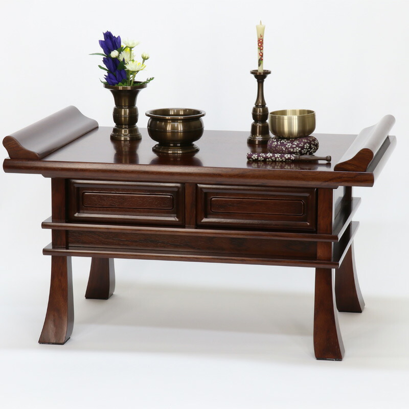 楽天市場】【経机】紫檀・黒檀 22号 幅66cm「日本製」 御供物台 日蓮宗