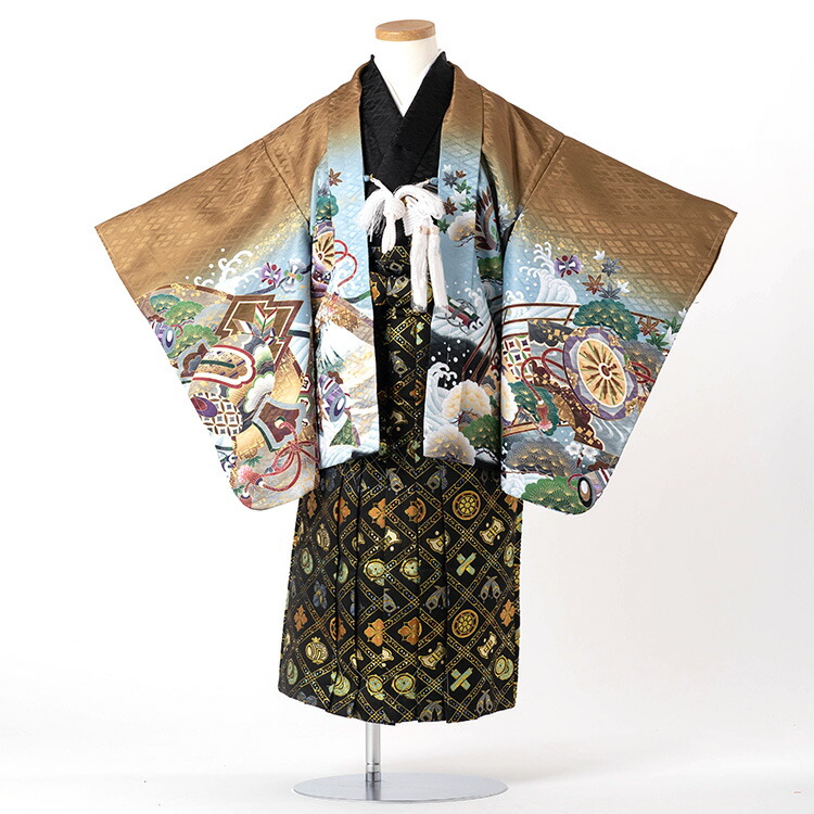 楽天市場】七五三 着物 3歳 羽織袴セット 男の子 10点フルセット