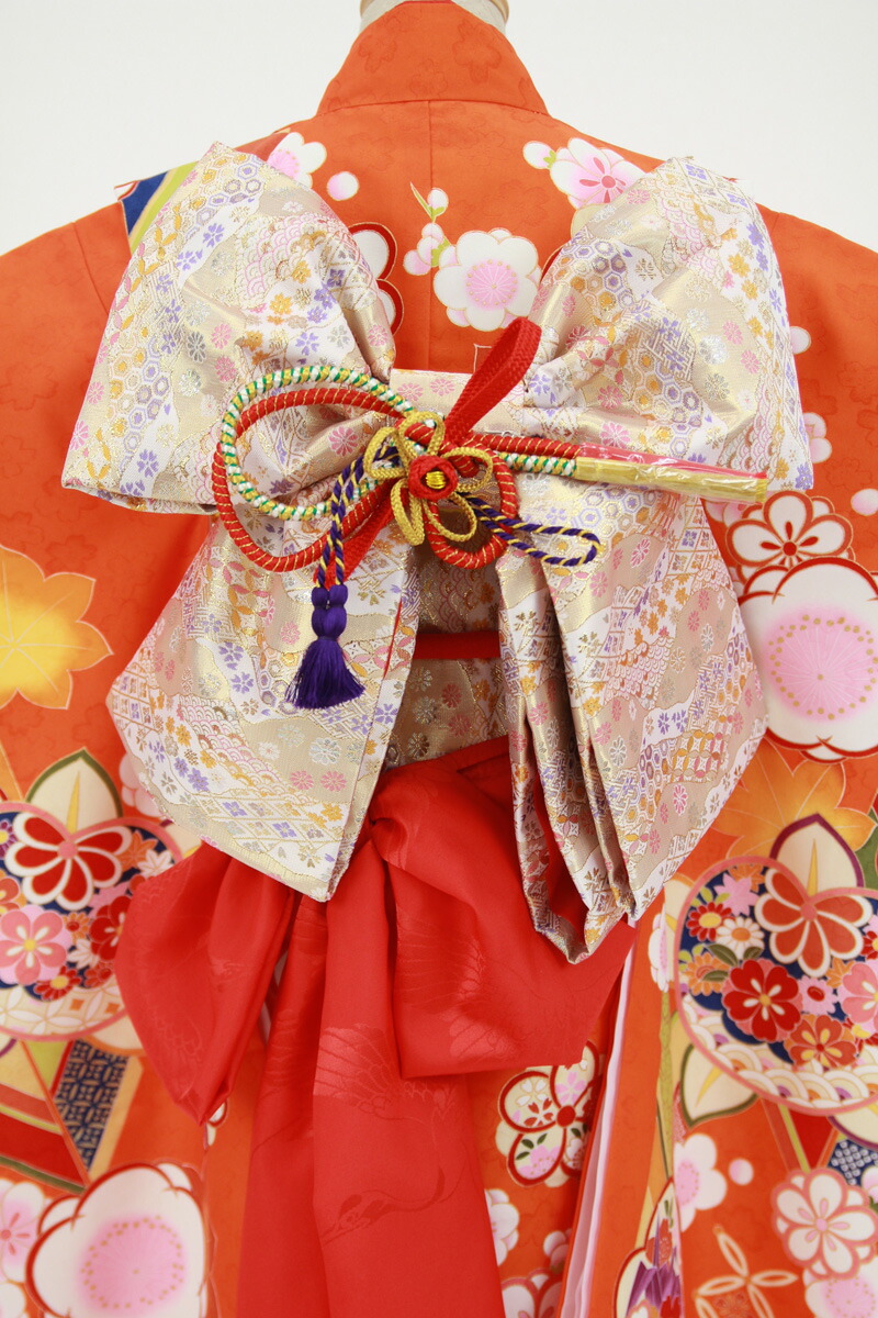楽天市場】【レンタル】七五三 着物 7歳 四つ身セット(結び帯セット