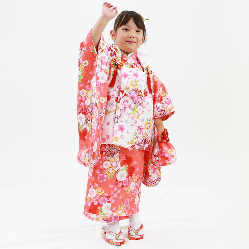 楽天市場】【レンタル】七五三 着物 3歳 被布セット 女の子 11点フル